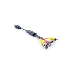 Кабель Carvis 4-pin (мама) — 1 bnc + 2rca + 1 power 0.2 м