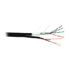 F/UTP-кабель Netlan EC-UF004-5E-PC050-PE-BK, 305 м
