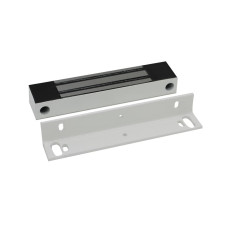 Электромагнитный замок AccordTec ML-100K с уголком (белый) Электромагнитный замок AccordTec ML-100K с уголком (белый)