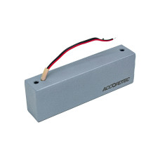 Электромагнитный замок AccordTec «ML-300K с уголком, цвет Серебряный металлик»