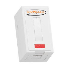 Корпус розетки Nikomax NMC-MB1P-ST-WT