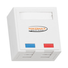 Розетка Nikomax NMC-WO2SD2-FT-ST-WT Розетка Nikomax NMC-WO2SD2-FT-ST-WT