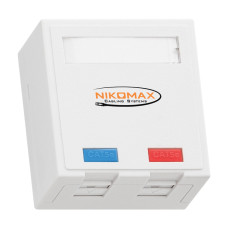 Розетка Nikomax NMC-WO2UD2-FT-ST-WT Розетка Nikomax NMC-WO2UD2-FT-ST-WT