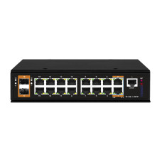 Промышленный РоЕ-коммутатор TRASSIR TR-NS25182S-600-16POE Промышленный РоЕ-коммутатор TRASSIR TR-NS25182S-600-16POE
