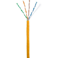 Пожаробезопасный кабель U/UTP NETLAN EC-UU004-5E-LSZH-OR Cat 5e для внутренней прокладки, 305 м