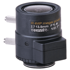 Вариофокальный 4 Мп объектив TRASSIR TR-L4M2.7D2.7-13.5IR с ИК-коррекцией, АРД